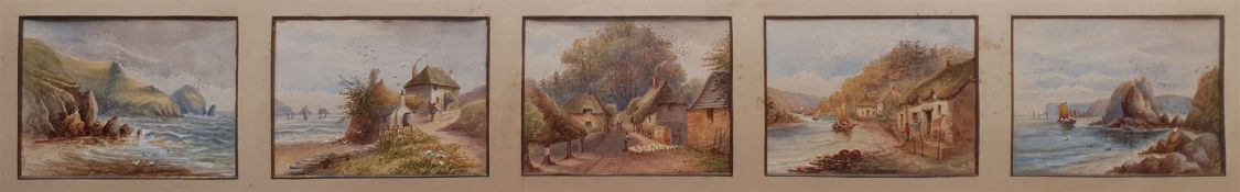 English School (19th century): Country and Coastal Scenes