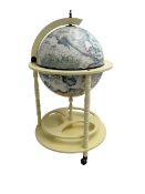 Contemporary drinking globe trolley