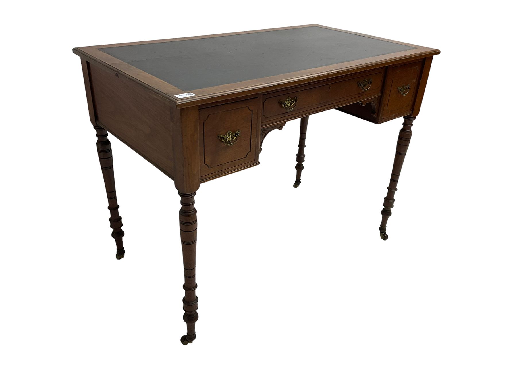 Late 19th century walnut writing table or desk - Image 4 of 6