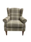 Next Home - wingback upholstered armchair