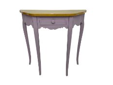 Painted console table