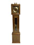 20th century Grandmother clock in a bespoke hand made case with a two-train weight driven German mov