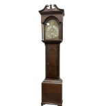 Dark oak longcase clock c1790 with a brass dial engraved �John Frost