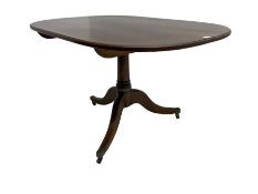 George III mahogany pedestal table