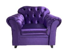 Chesterfield shaped armchair