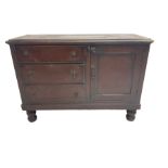 Victorian stained pine dresser