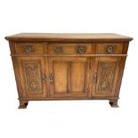 Late 19th century walnut side cabinet