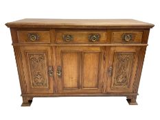Late 19th century walnut side cabinet