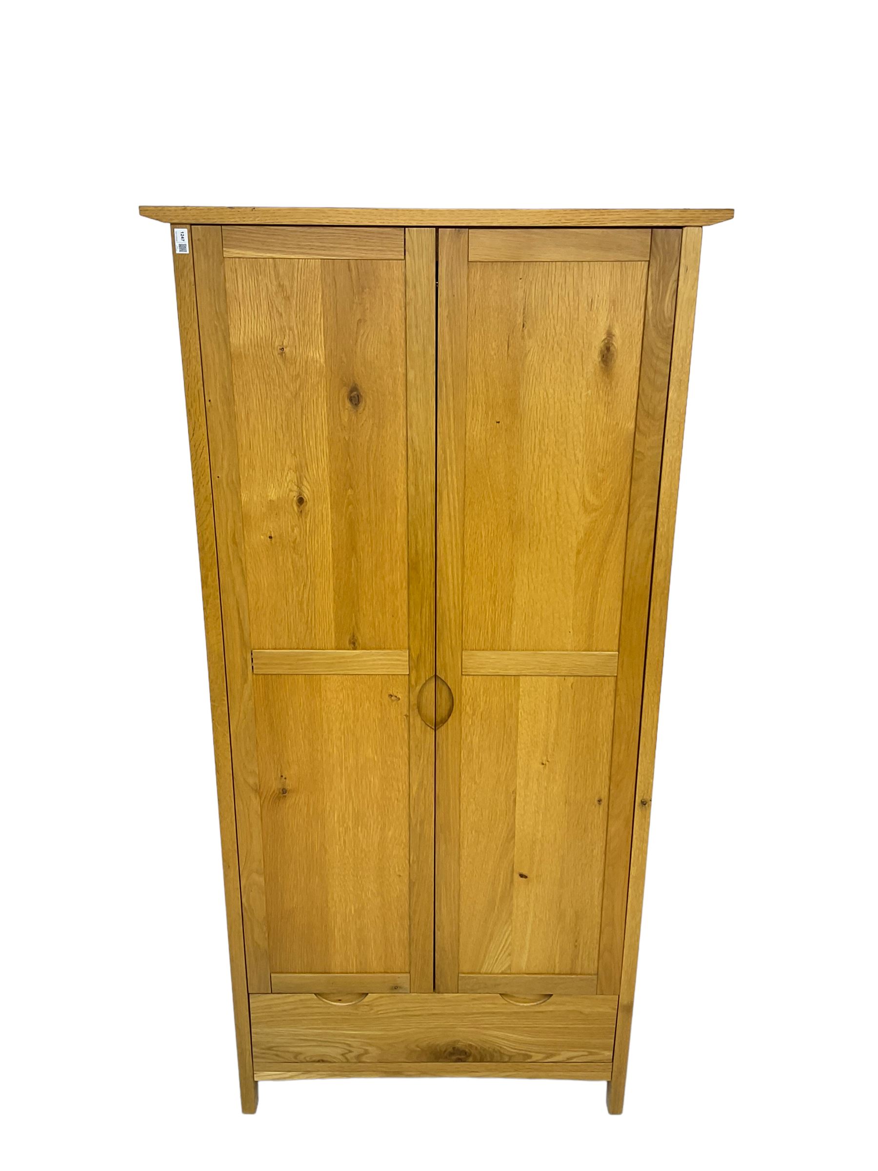 Oak double wardrobe - Image 2 of 5