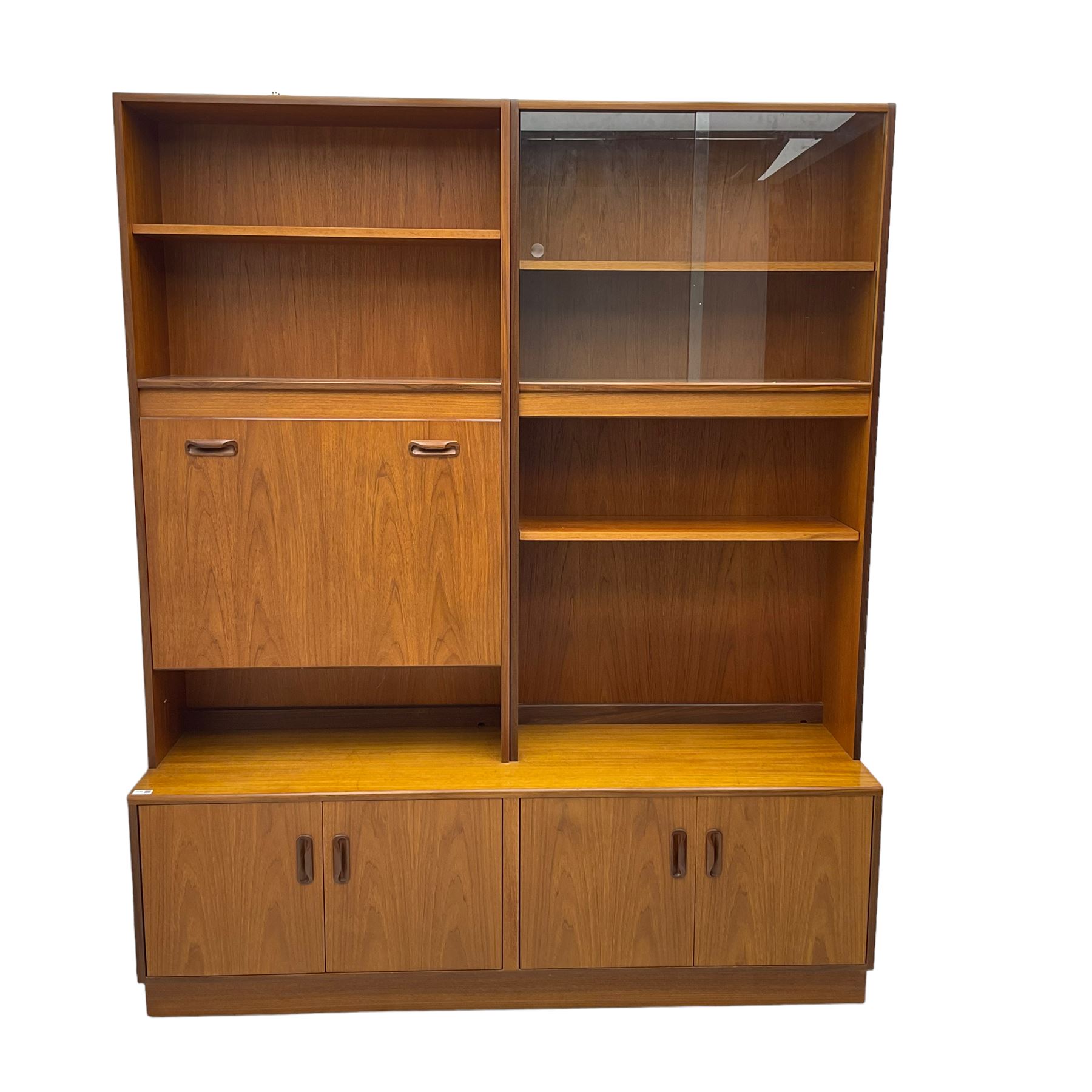 G-Plan - mid-20th century teak modular wall cabinet