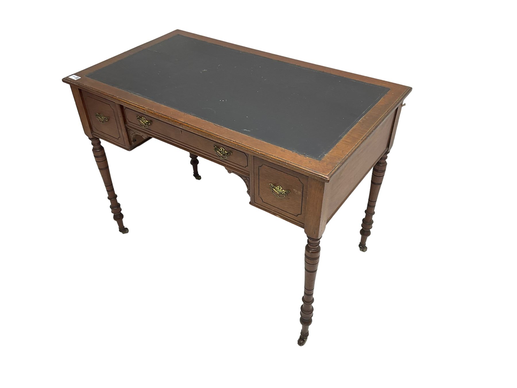 Late 19th century walnut writing table or desk - Image 3 of 6