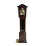 Mahogany cased Grandmother clock c 1980 made and retailed by Julian Stanton