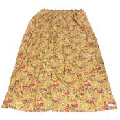 Zoffany - pair thermal lined and pleated curtains in floral fabric (W100cm