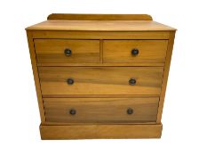 Edwardian satin walnut chest