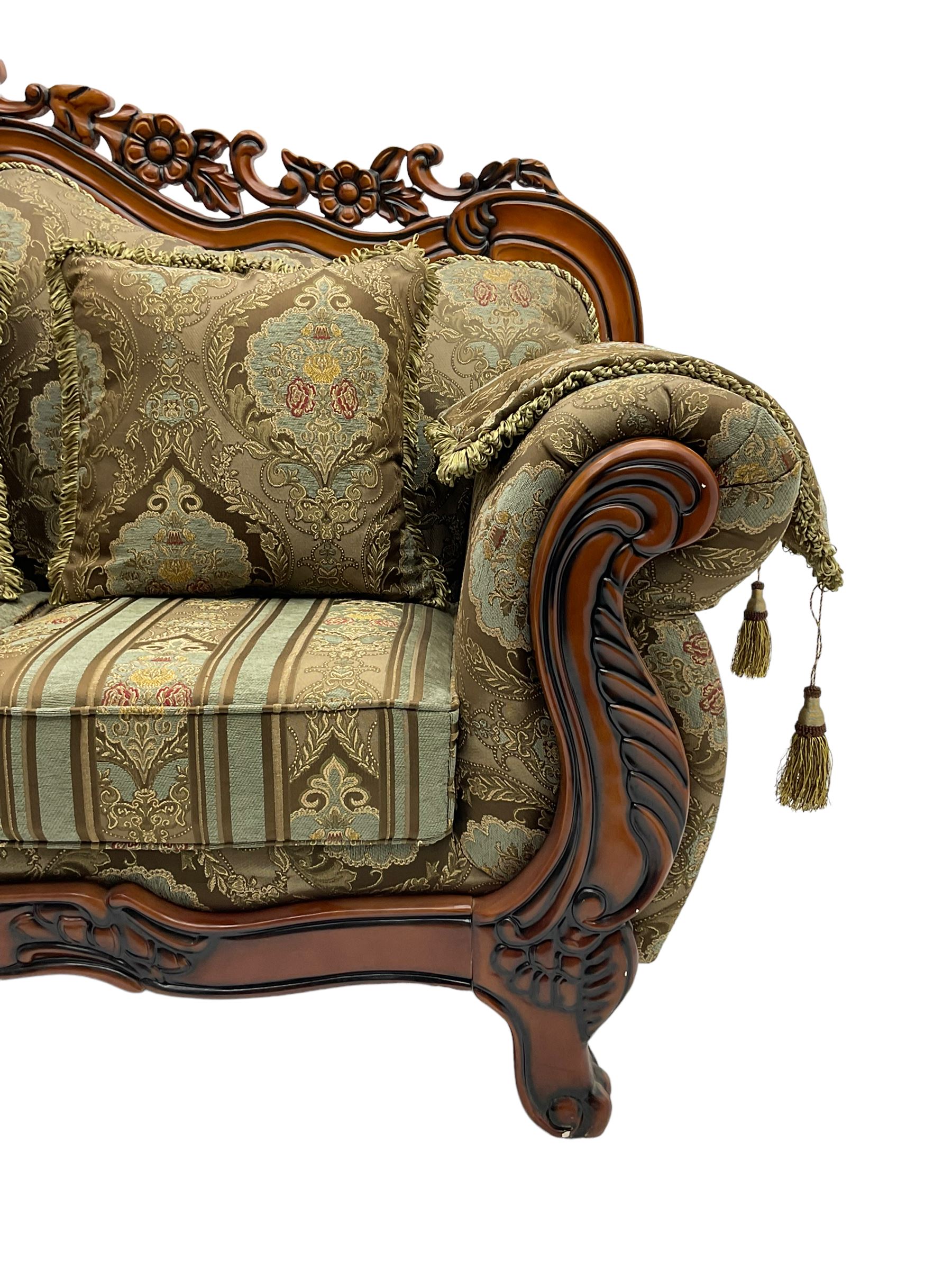 Italian Baroque design three seat sofa - Image 4 of 5
