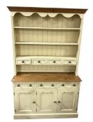 Painted pine dresser