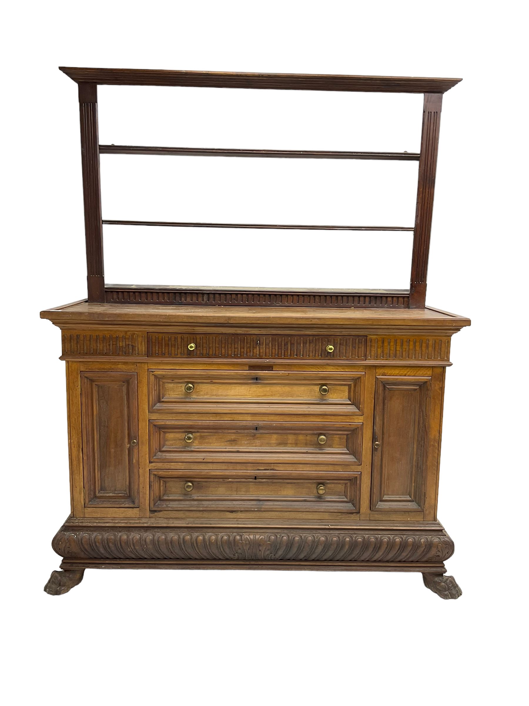 Early 20th century walnut side cabinet