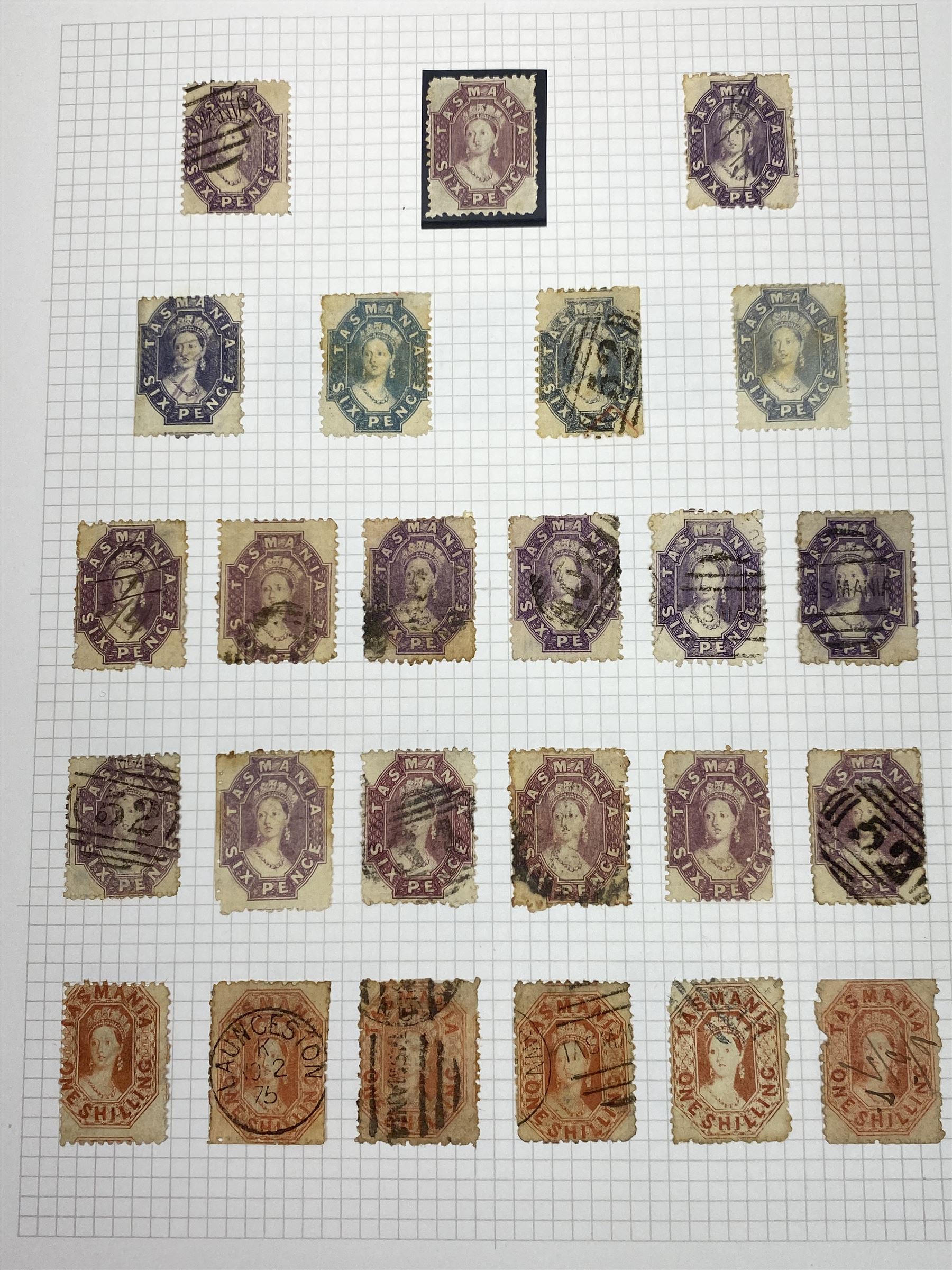 Van Diemen's Land (Tasmania) Queen Victoria and later stamps - Image 6 of 15