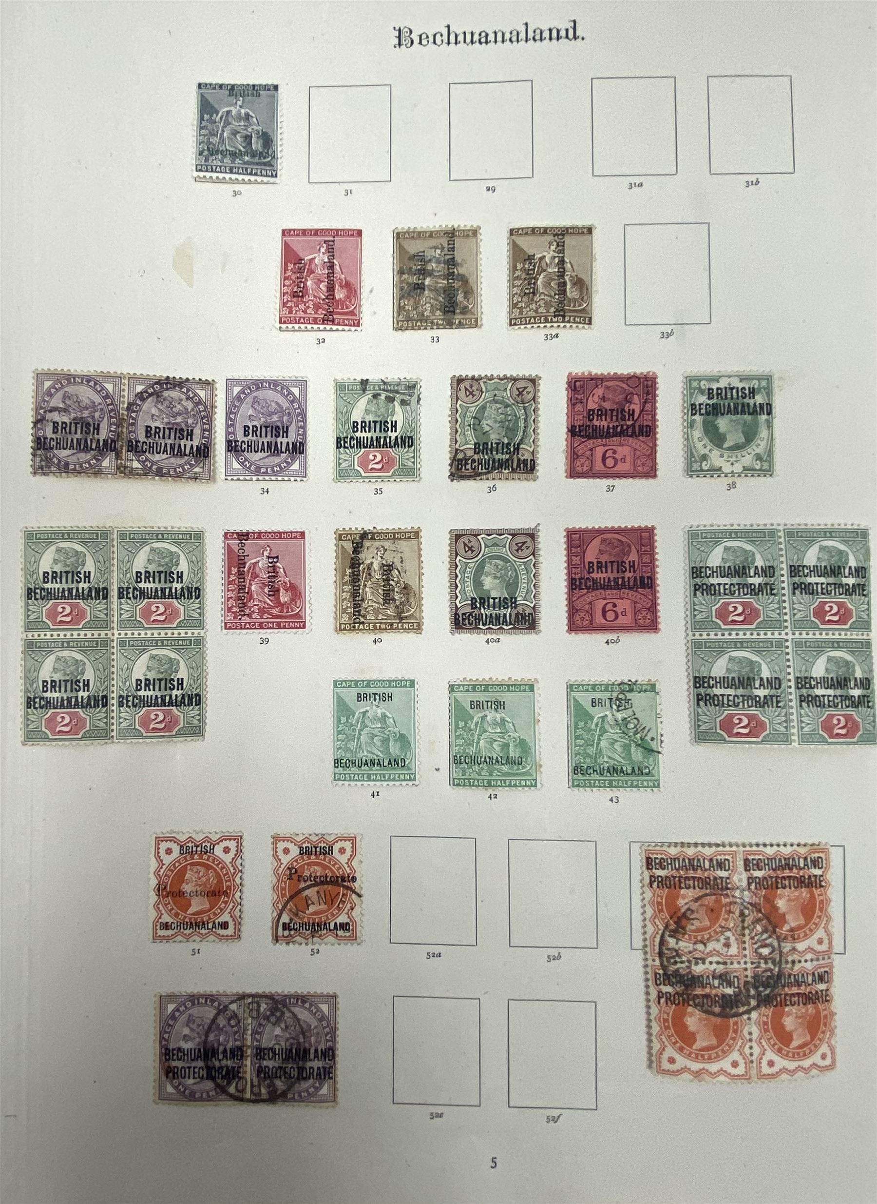 Bechuanaland Queen Victoria and later stamps - Image 8 of 14