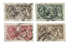Great Britain King George V seahorse stamps