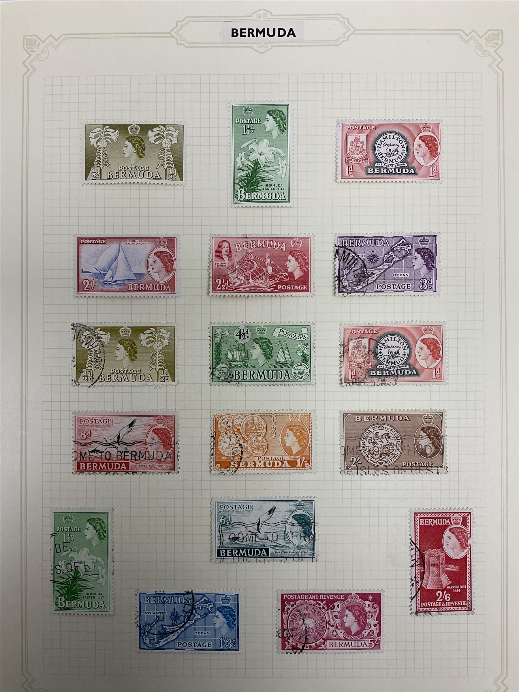 Bermuda Queen Victoria and later stamps - Image 7 of 13