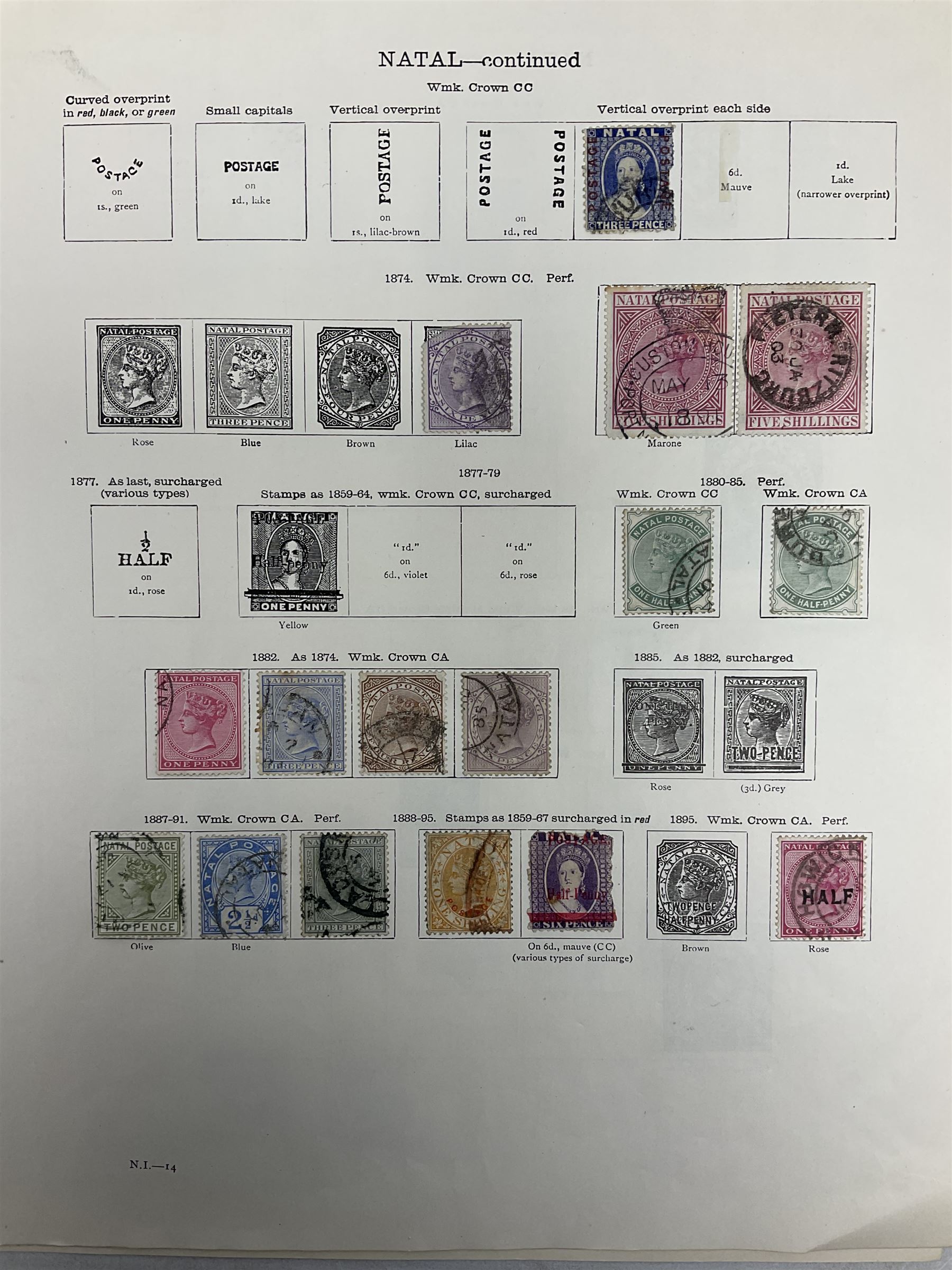 Natal Queen Victoria and later stamps - Image 8 of 10