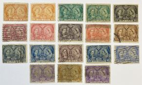 Canada Queen Victoria 1897 eighteen stamps