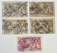 Great Britain King George V seahorse stamps