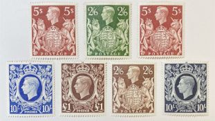 Great Britain King George VI 1939-48 set of six stamps