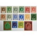 Leeward Islands King George VI 1938 sixteen stamps