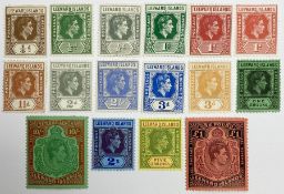 Leeward Islands King George VI 1938 sixteen stamps