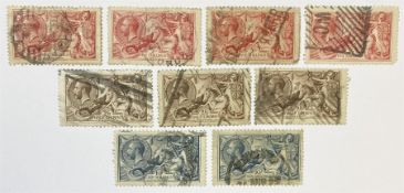 Great Britain King George V seahorse stamps