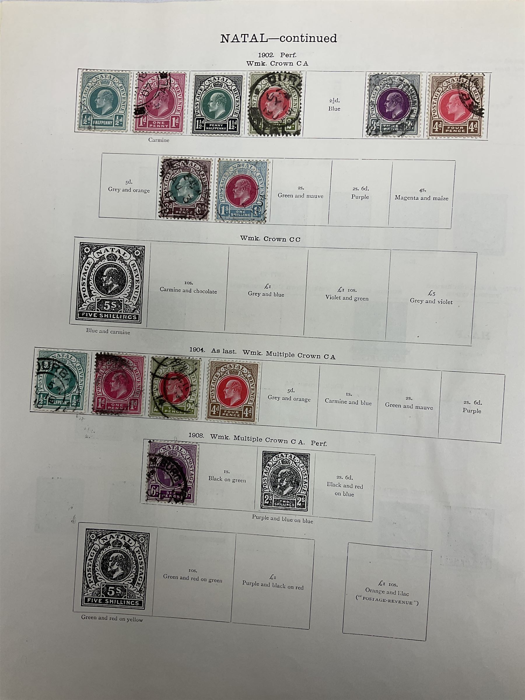 Natal Queen Victoria and later stamps - Image 9 of 10