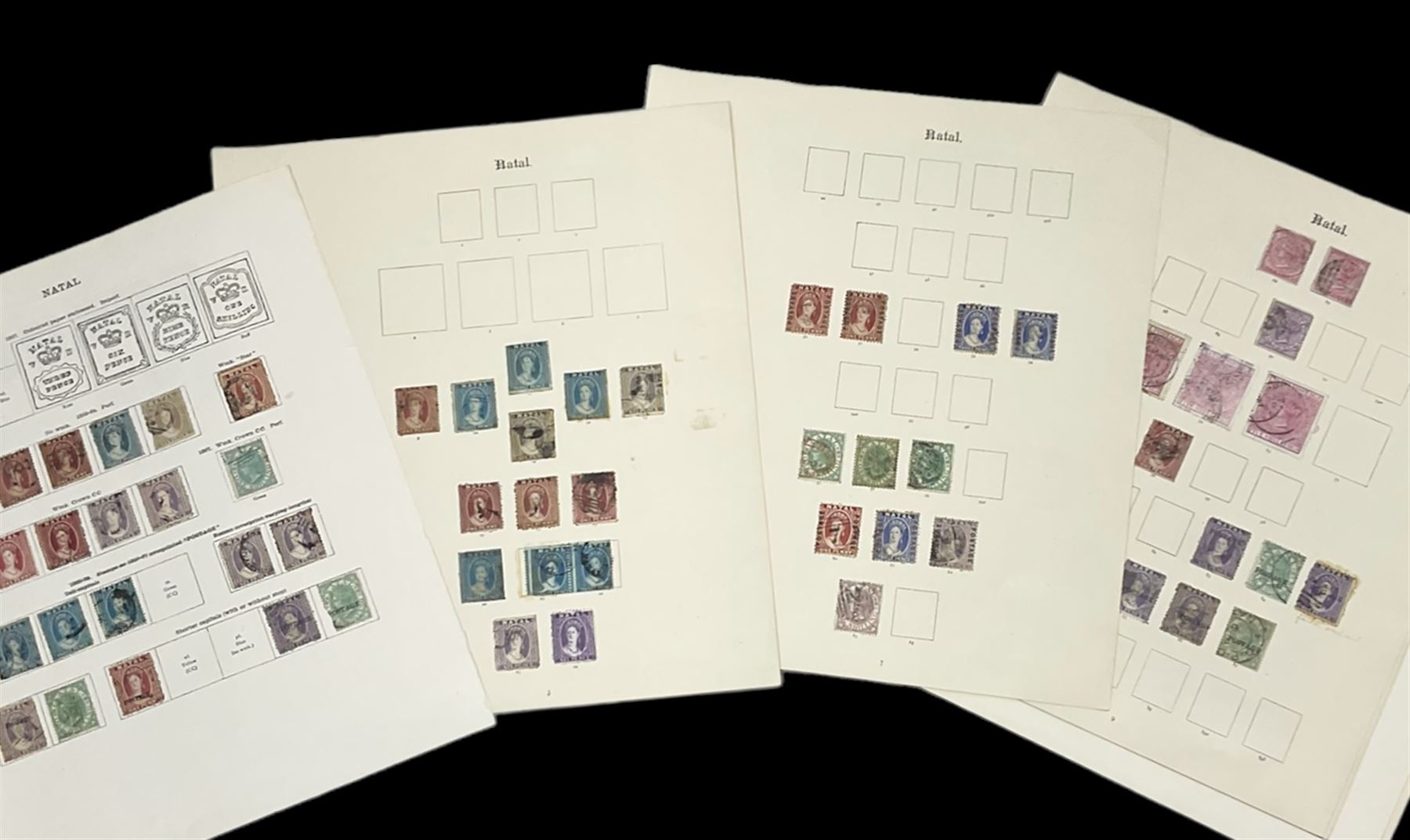 Natal Queen Victoria and later stamps