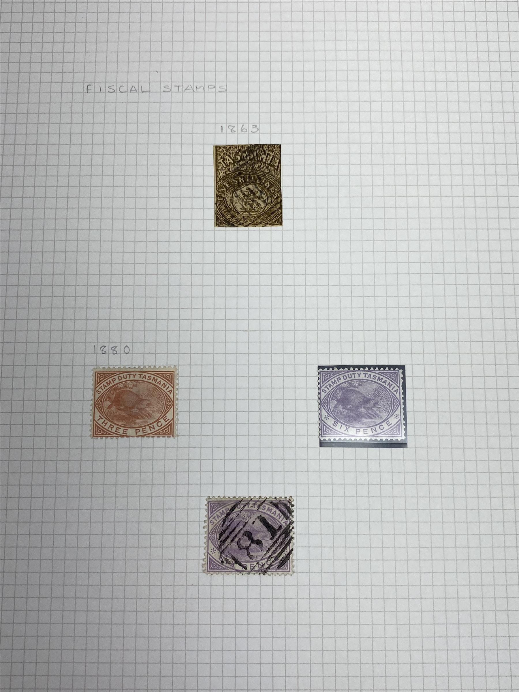 Van Diemen's Land (Tasmania) Queen Victoria and later stamps - Image 15 of 15