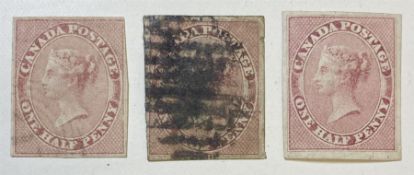 Canada Queen Victoria 1851-8 one half penny stamp