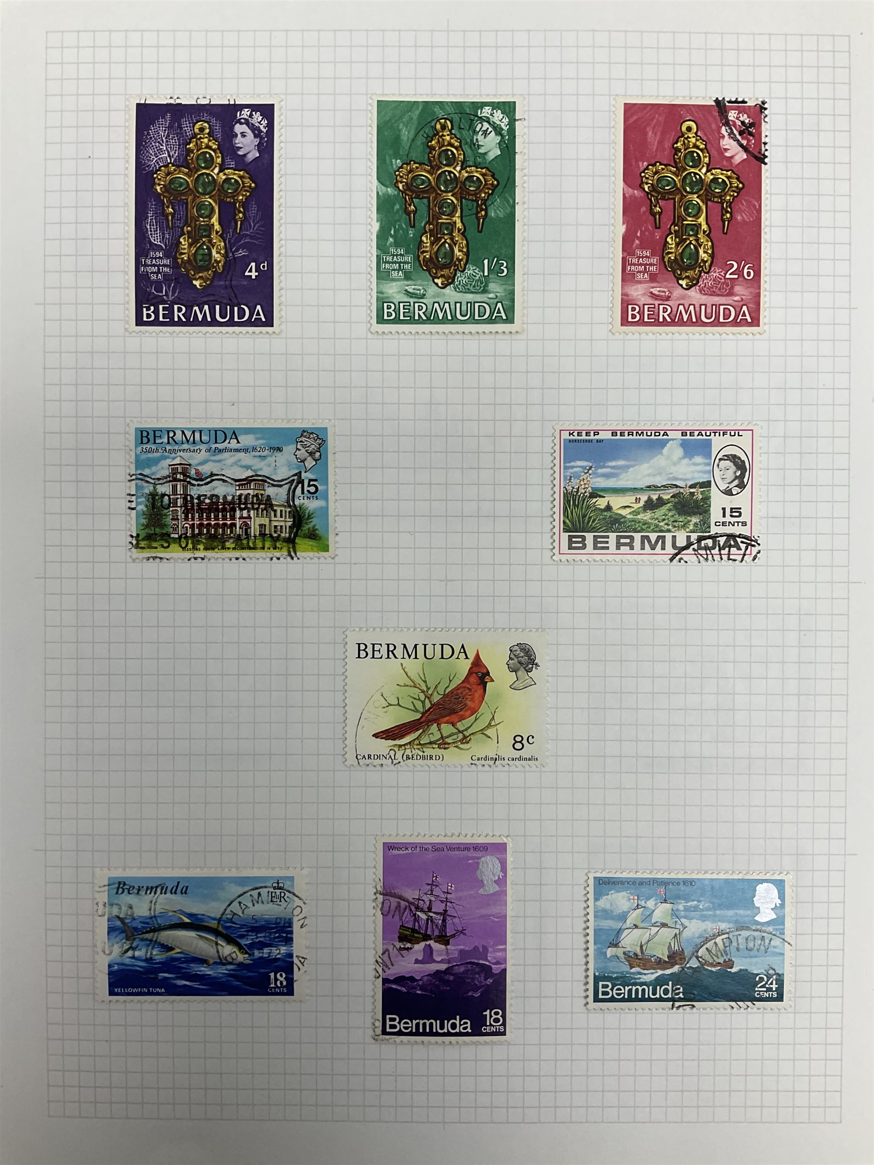 Bermuda Queen Victoria and later stamps - Image 9 of 13