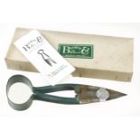 A modern, unused pair of garden or sheep shears by BURGON & BALL with instruction in orig box G+