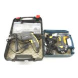 A 240v PRECISION drill and a 12v drill both in carrying cases Pat tested