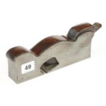 A 1 1/2" iron shoulder plane by BUCK with rosewood infill and wedge, iron worn G+