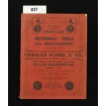 Charles Nurse; Ill cat No 34 with prices 108pp G