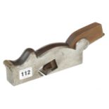 A shapely 1 1/4" iron shoulder plane with replaced wedge G