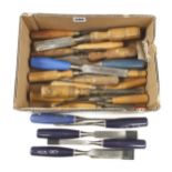 Seven chisels with composite handles and 16 others G