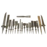 12 unhandled chisels G