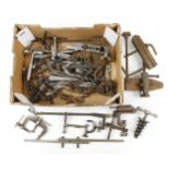 Numerous engineer's clamps, carriage keys etc G