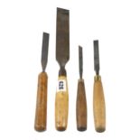 Four skew chisels G+