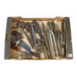 Five stilson wrenches and other snips and grips G