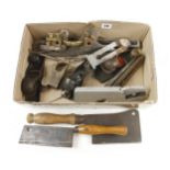 Five metal planes and other tools for restoration G-