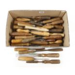 50 chisels, gouges and carving tools G