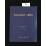 Leslie Harrison; Record reprint catalogue No 15 1938 G